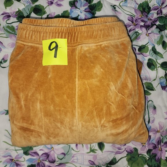 Pelle Pelle Gold Velour Lounge Pants 6XL - Picture 2 of 2